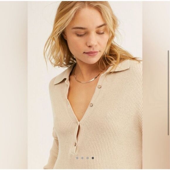 Free People Beach Picnic Sweater Romper Knit  Jumpsuit - Picture 3 of 12